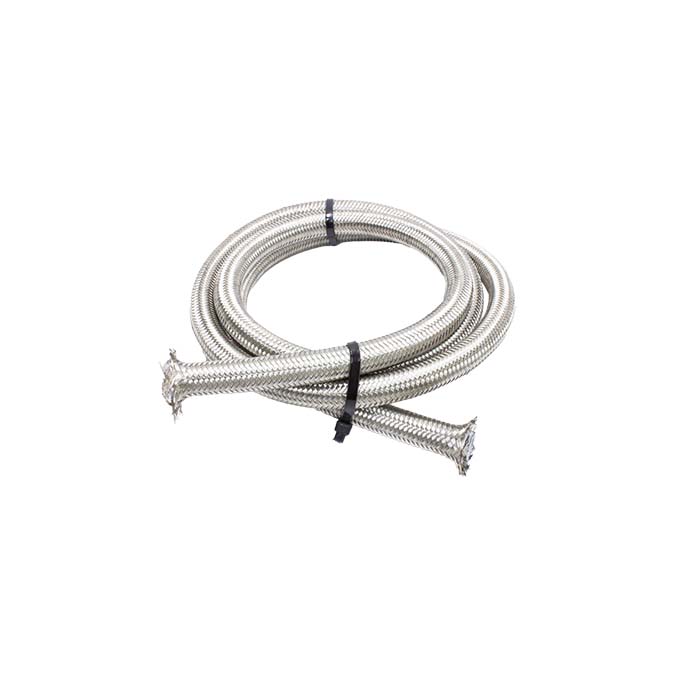 6AN Braided Stainless PTFE Hose - 5Ft
